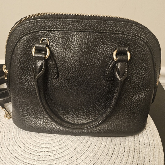 Gucci Small Dome Crossbody Bag Black Pebbled Leather - Picture 4 of 16